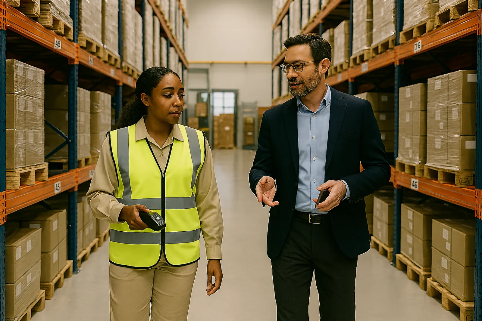 Lojistik depo görseli